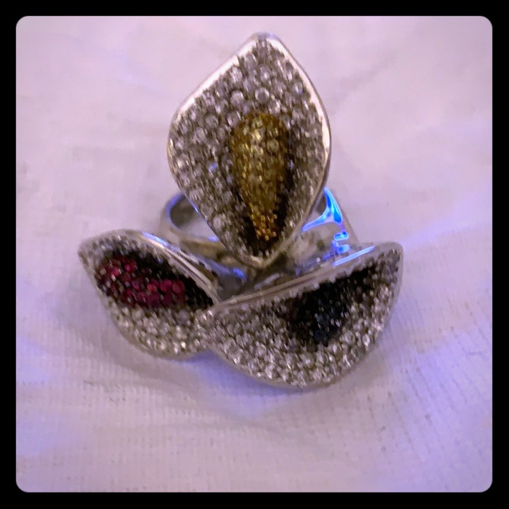 Sterling silver, size 8 beautiful Alcatraz ring